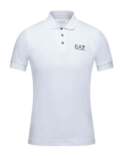 Ea7 Polo Shirts In White