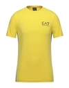 Ea7 T-shirts In Yellow