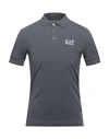 Ea7 Polo Shirts In Grey