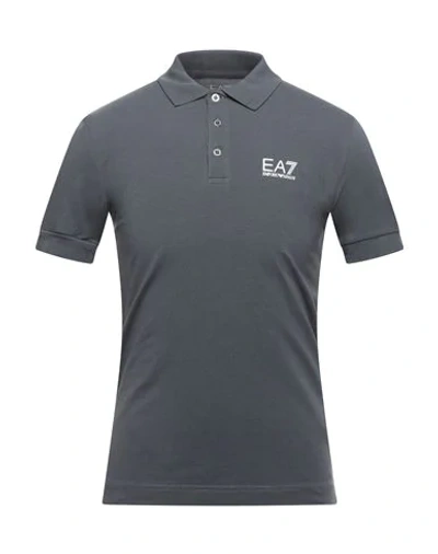 Ea7 Polo Shirts In Grey