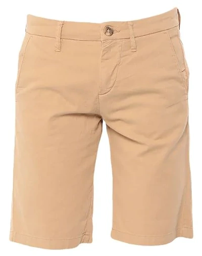 Guess Man Shorts & Bermuda Shorts Sand Size 29 Cotton, Linen, Elastane In Beige