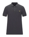 Lyle & Scott Polo Shirts In Steel Grey