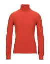 Daniele Alessandrini Homme Turtlenecks In Orange