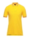 Sundek Polo Shirts In Yellow