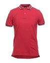 Sundek Polo Shirts In Brick Red
