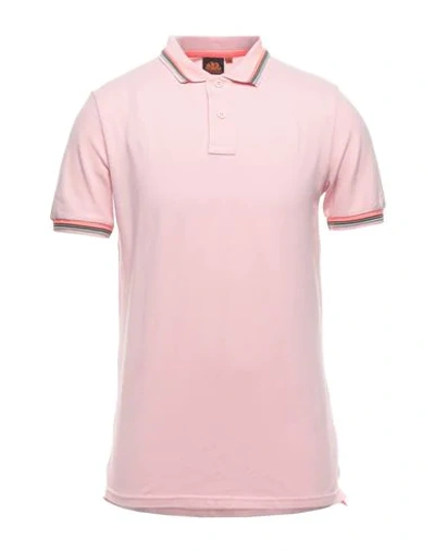 Sundek Polo Shirts In Pink