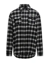 B-used Man Shirt Black Size M Cotton In Black