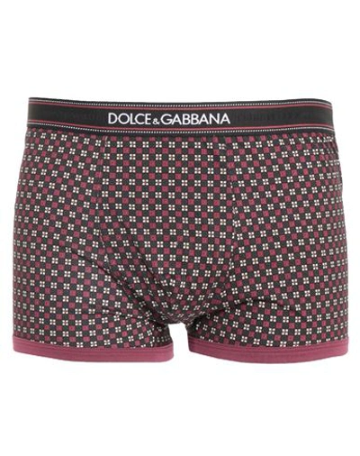Dolce & Gabbana Boxers In Maroon