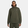 Nike Sportswear Women's 1/4-zip Fleece In Cargo Khaki