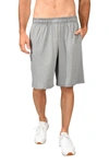 90 Degree By Reflex Basketball Short In Htr.lt.grey