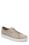 Ecco Soft Vii Lace-up Sneaker In Warm Grey/ Powder New