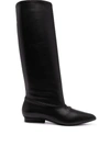Ferragamo Gancini Knee-high Boots In Black