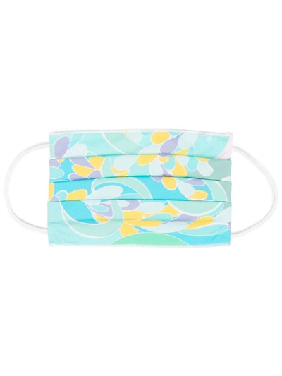 Emilio Pucci Lilly Baby All Over Face Mask In Green