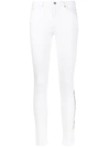 KARL LAGERFELD LOGO-EMBROIDERED SKINNY-FIT JEANS
