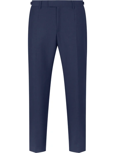 Dolce & Gabbana Wool Tailored Trousers In Blue