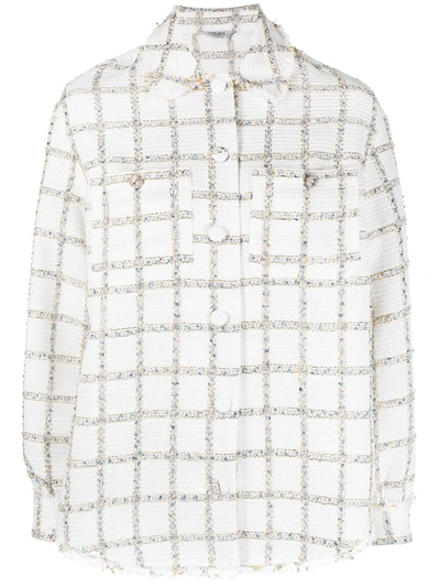 Liu •jo Check-pattern Jacket In White