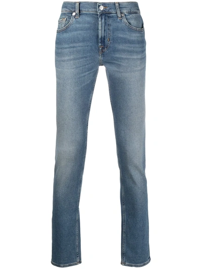 7 For All Mankind Slim-fit Jeans In Blue