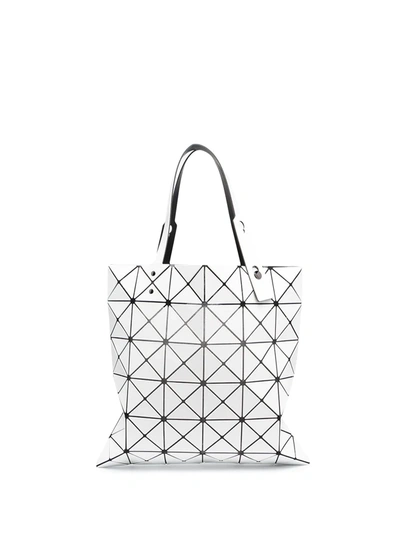 Bao Bao Issey Miyake Geometric-print Tote Bag In White