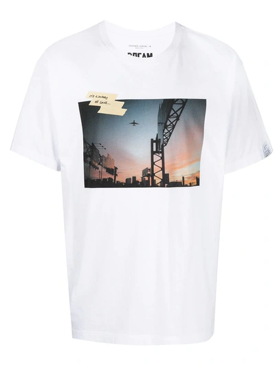 Golden Goose Dream Maker Sunset-print T-shirt In Weiss