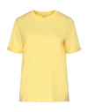Pieces T-shirts In Yellow