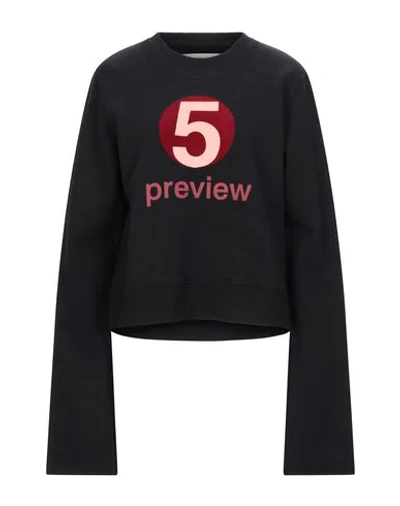 5preview Sweatshirts In Black