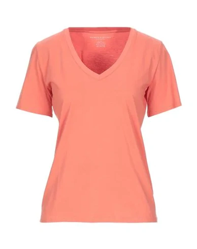 Majestic T-shirts In Salmon Pink