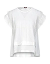 High T-shirts In White