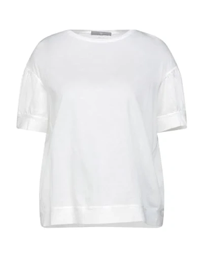 High T-shirts In White