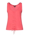Armani Exchange Tank Tops In Red
