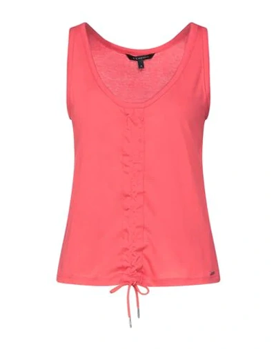 Armani Exchange Tank Tops In Red