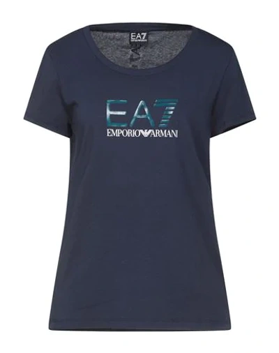 Ea7 T-shirts In Dark Blue