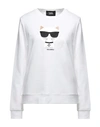 Karl Lagerfeld Sweatshirts In White
