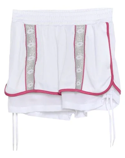 Gaëlle X Lotto Leggenda Woman Shorts & Bermuda Shorts White Size 6 Polyester