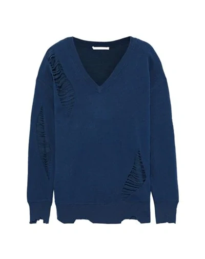 Helmut Lang Sweaters In Dark Blue