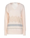 Fabiana Filippi Sweaters In Light Pink