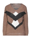D-exterior Sweaters In Brown