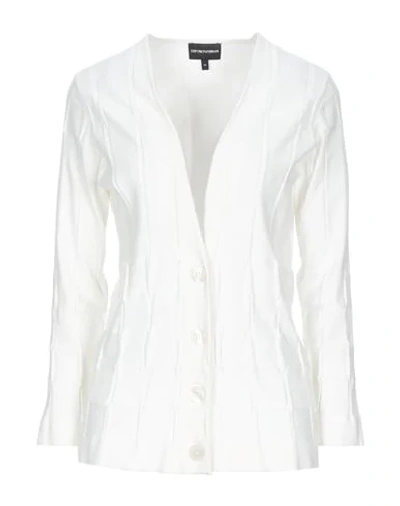 Emporio Armani Cardigans In Ivory