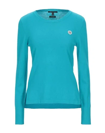 Armani Exchange Sweaters In Deep Jade