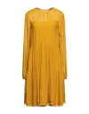 N°21 Midi Dresses In Ocher