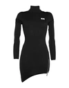 Gcds Logo Print Fitted Mini Dress In Black