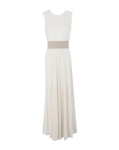 Peserico Long Dresses In White