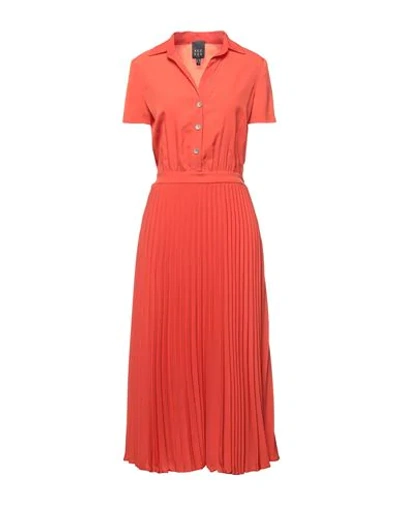 Access Fashion 3/4 Length Dresses In Orange