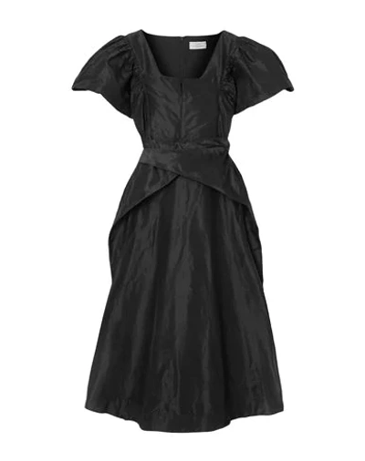 Preen By Thornton Bregazzi Midi Dresses In Black