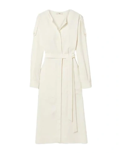 Tibi Midi Dresses In White