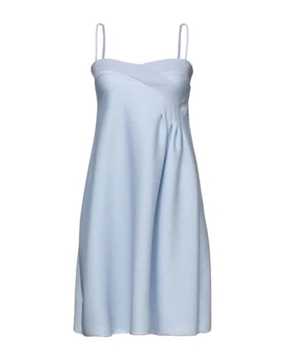 Emporio Armani Short Dresses In Sky Blue