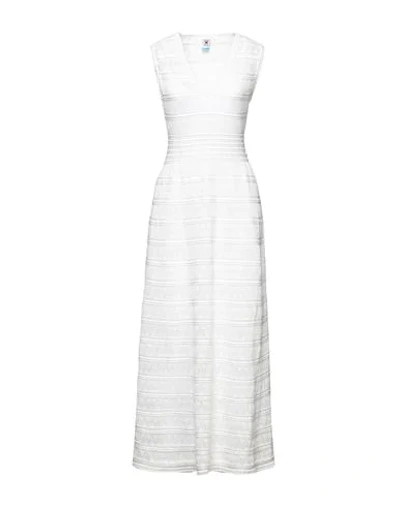 M Missoni Long Dresses In White