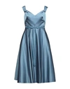 Marchesa Notte Knee-length Dress In Pastel Blue
