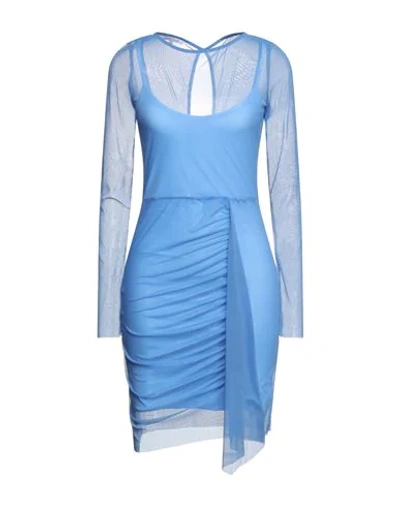 Patrizia Pepe Short Dresses In Azure