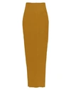 Rick Owens Long Skirts In Ocher