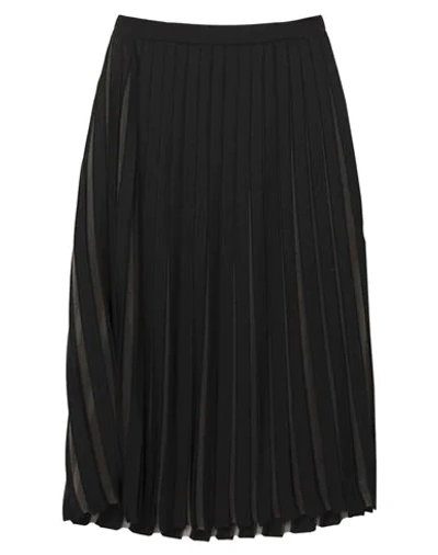 Balmain Midi Skirts In Black